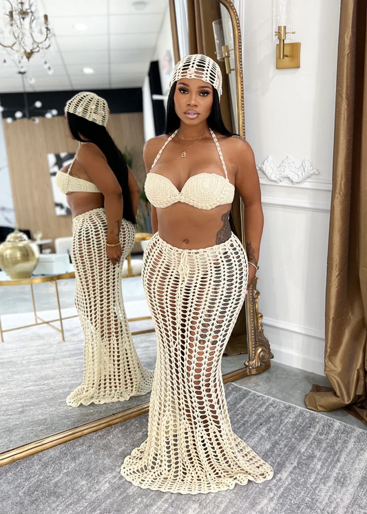 Crochet Skirt Set