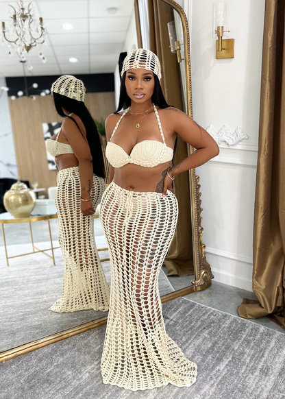 Crochet Skirt Set
