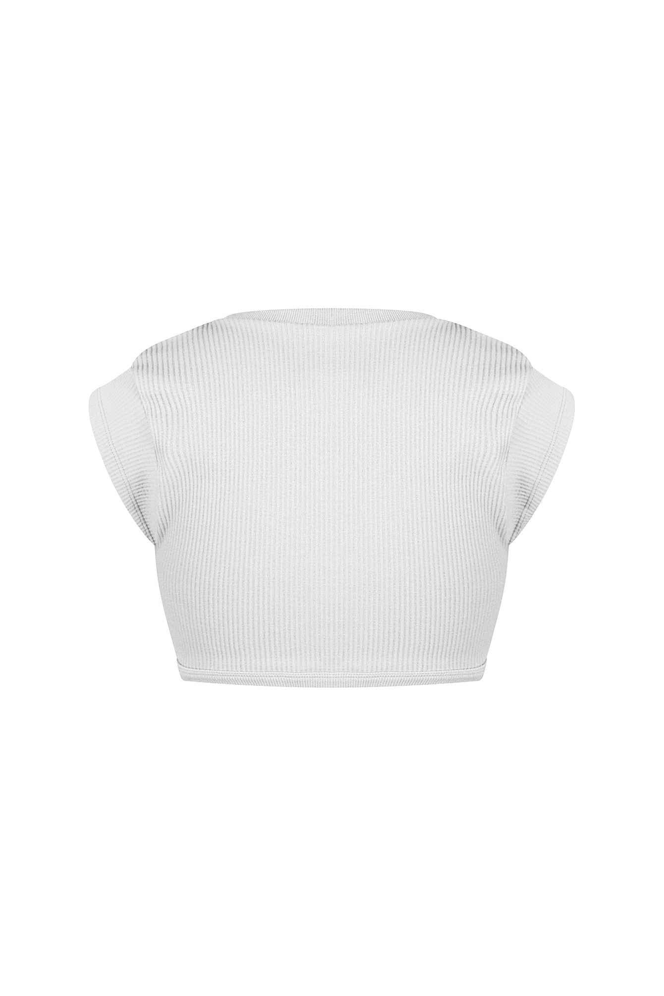 Karina Ribbed Tie Crop Top