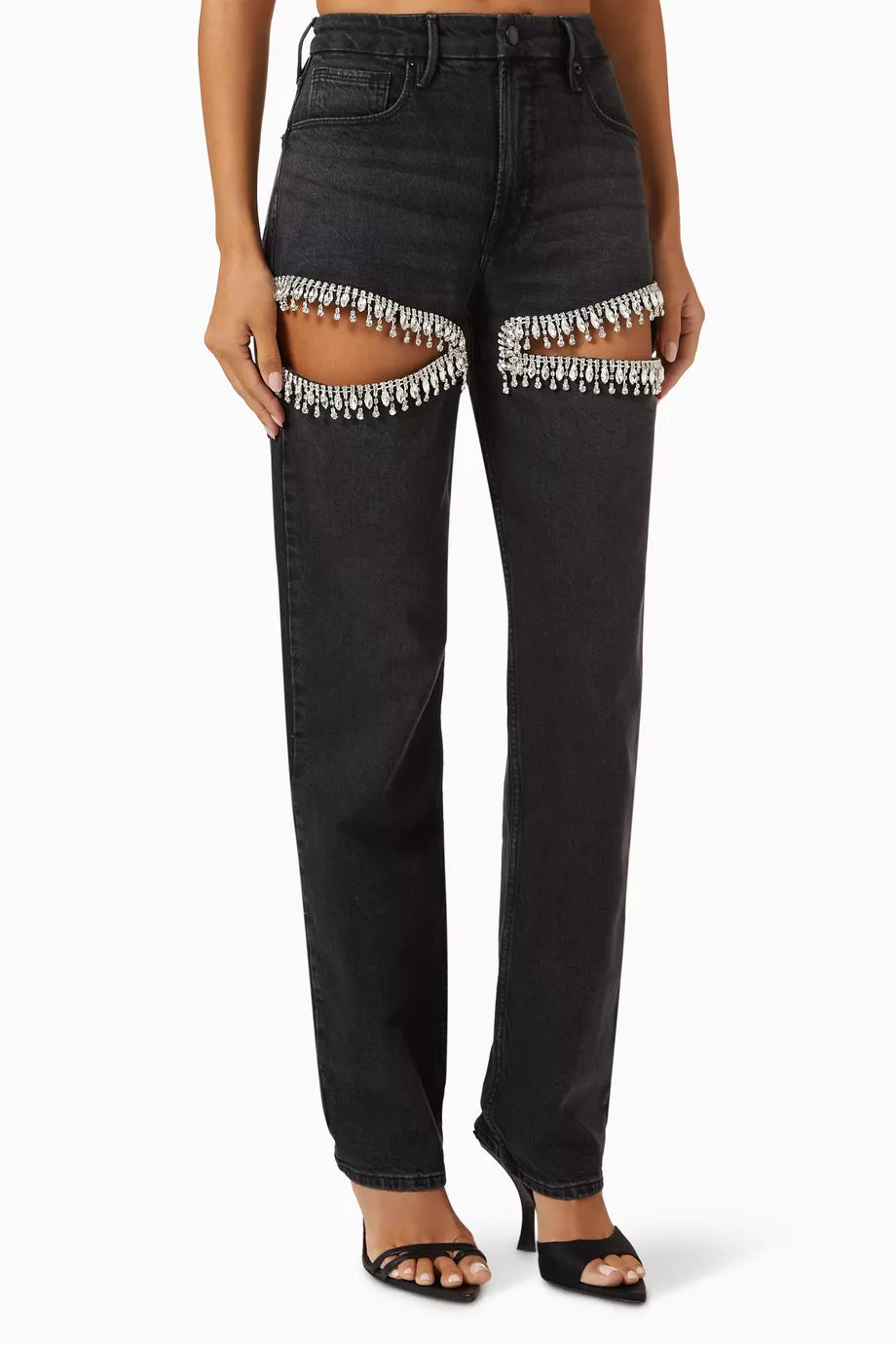 Crystal Slit Jeans