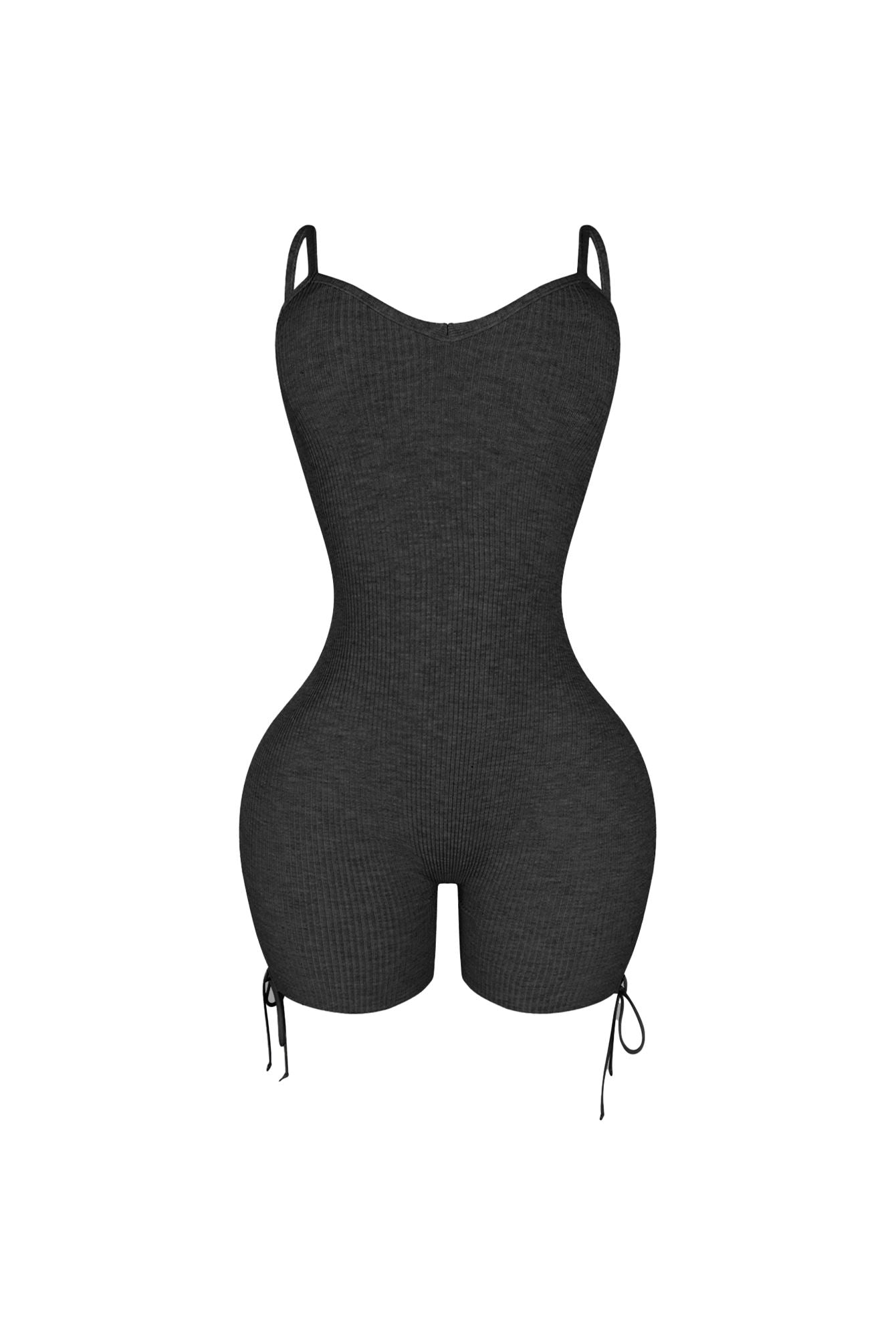 Kittie Side Lace Up Knit Romper