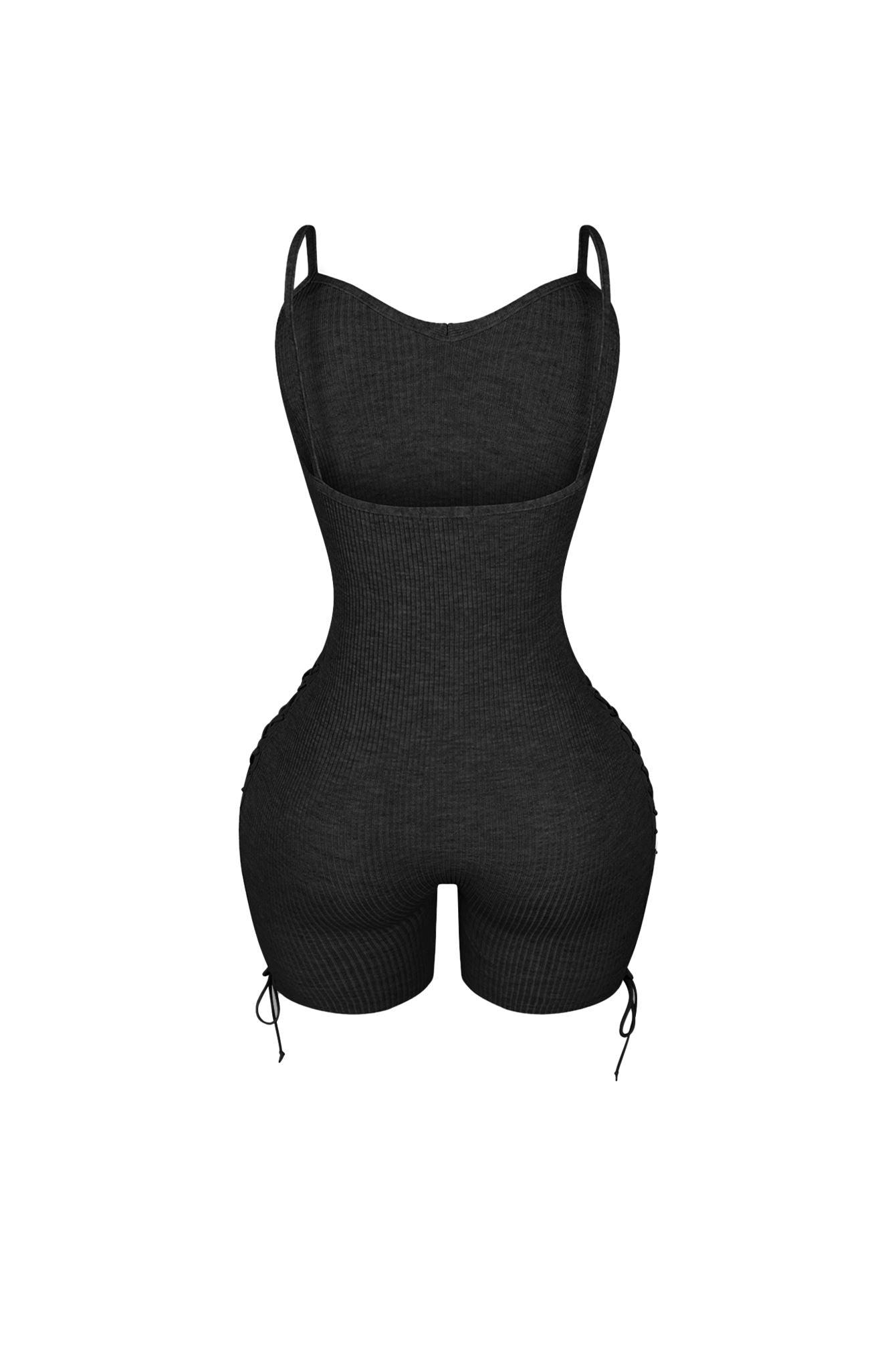 Kittie Side Lace Up Knit Romper