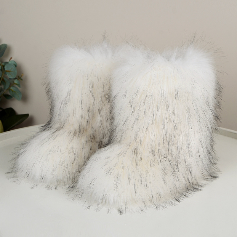 High Top Fur Snow Boots