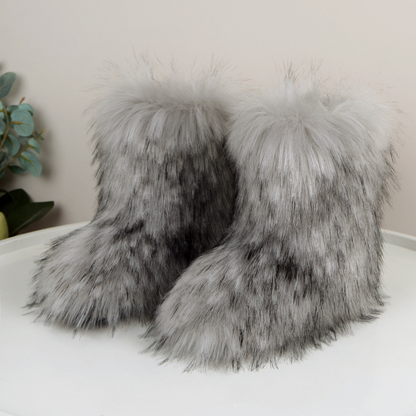 High Top Fur Snow Boots