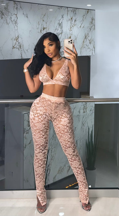 Sexy Lace Two-piece Set