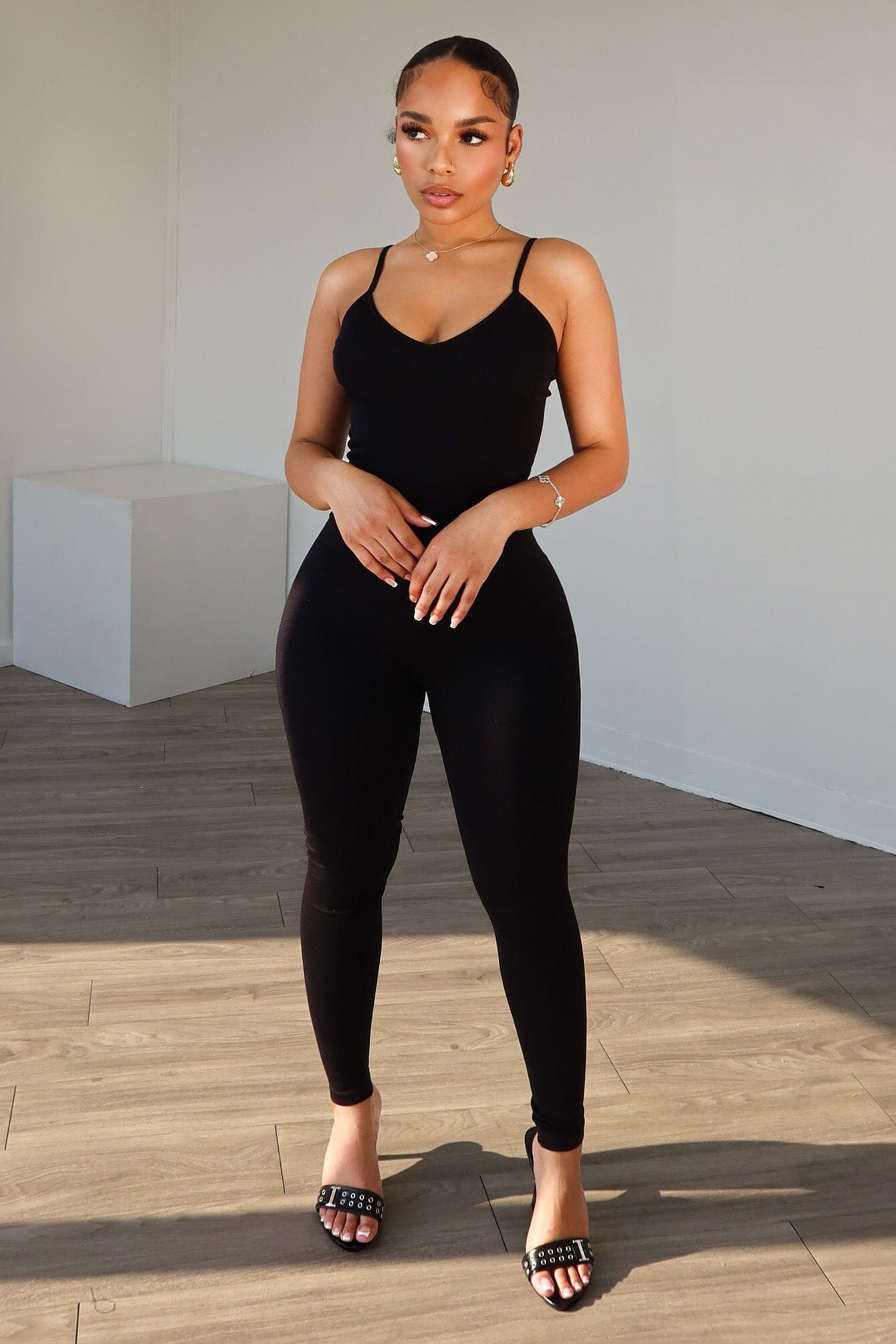 Love Lounge Ribbed Cami Catsuit