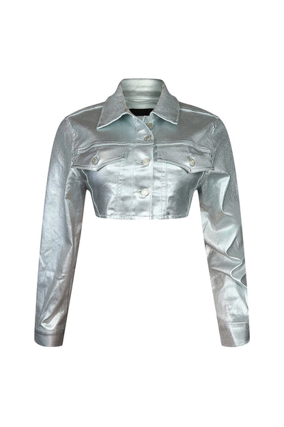 Loxley Metal Foiled Long Sleeve Jacket
