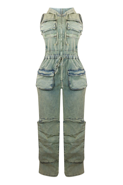 Hold Up Denim Jumpsuit