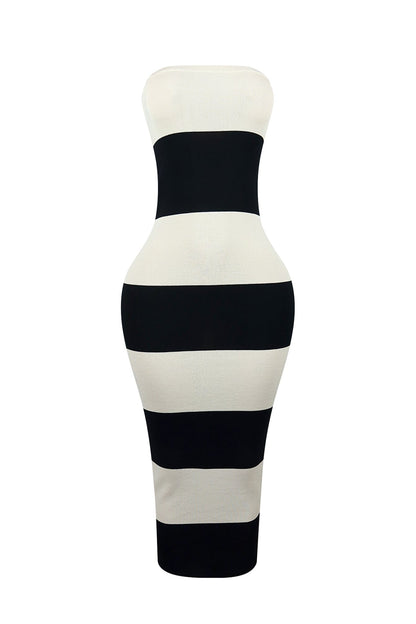 Aviana Kint Tube Midi Dress