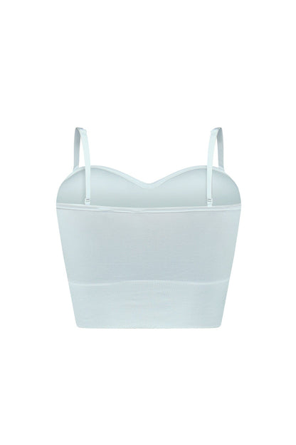 Short Temper Detachable Straps Bra Top