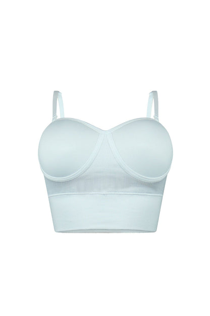 Short Temper Detachable Straps Bra Top