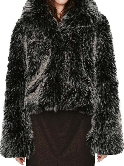 Women's Faux Fur Cropped Jacket