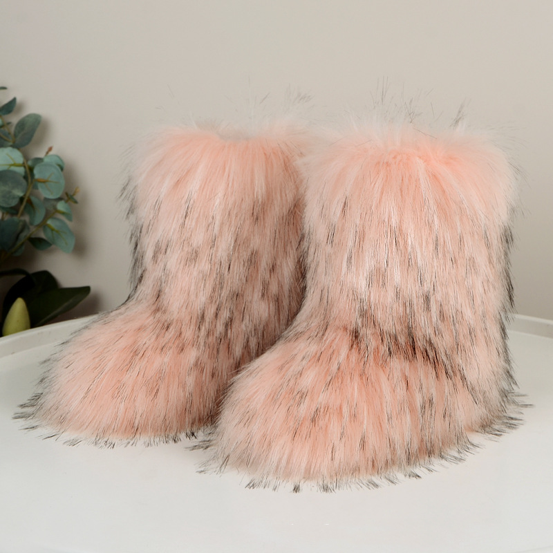 High Top Fur Snow Boots