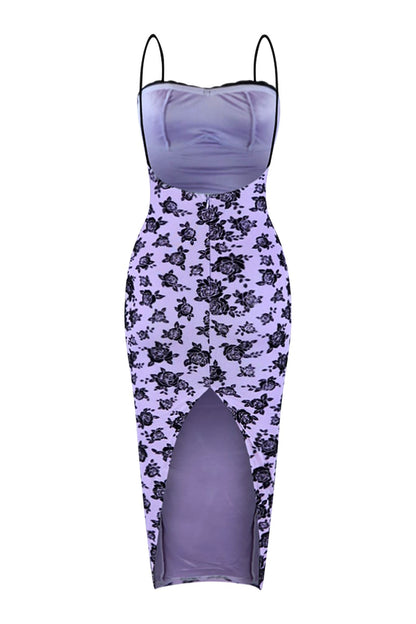 Naughty Violet Floral Midi Dress Dress EDGE