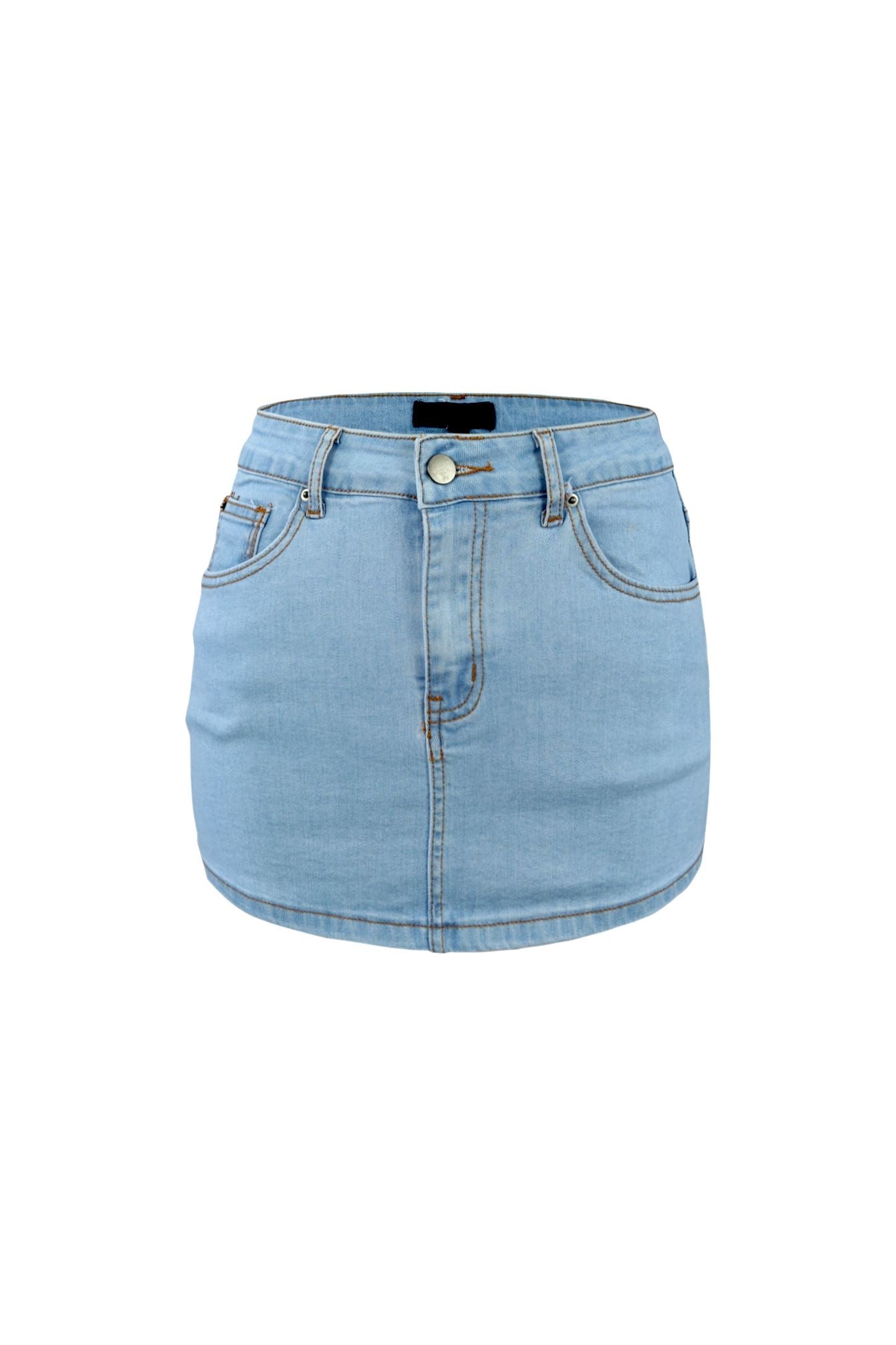 Next Level Light Denim Mini Skirt SKIRT EDGE 